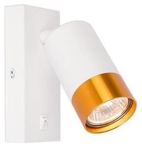 Nástěnné bodové svítidlo 1xGU10/35W/230V bílá/zlatá