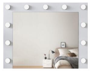 Kalune Design Nástěnné zrcadlo Lota s LED osvětlením 90x71 cm bílé