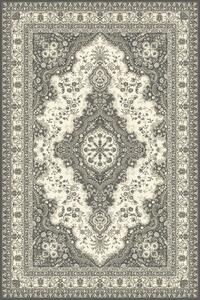 Kusový koberec vlněný Agnella Isfahan Almas Perla Šedý Rozměr: 133x180 cm