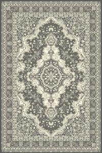 Kusový koberec vlněný Agnella Isfahan Almas Popelavý Šedý Rozměr: 133x180 cm