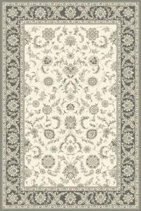 Kusový koberec vlněný Agnella Isfahan Anafi Len Krémový Šedý Rozměr: 133x180 cm
