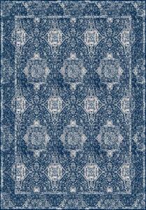 Kusový koberec vlněný Agnella Isfahan Augustus Granat Modrý Rozměr: 200x300 cm