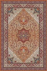 Kusový koberec vlněný Agnella Isfahan Aretuza Bordo Béžový Rozměr: 160x240 cm