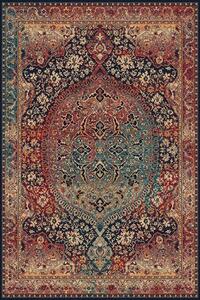 Kusový koberec vlněný Agnella Isfahan Maidas Granat Vícebarevný červený Rozměr: 300x400 cm
