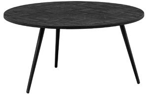 Hoorns Černý teakový konferenční stolek Lean 74 cm