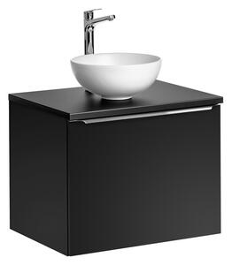 Comad Závěsná skříňka SantaFe II s deskou a umyvadlem 60 cm černá