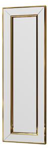 Kalune Design Dekorativní nástěnné zrcadlo Carlos 90x30 cm zlaté