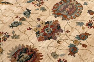 Kusový koberec vlněný Dywilan Superior Latica Krémový Béžový Rozměr: 170x235 cm