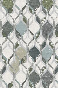 Kusový koberec vlněný Agnella Basic Maryn Bílý / Šedý Rozměr: 80x150 cm