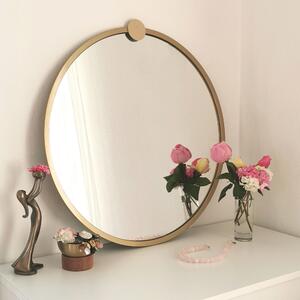 Kalune Design Kulaté nástěnné zrcadlo Lakar 60 cm zlaté