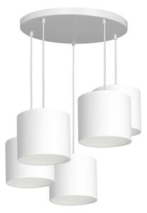 Lustr na lanku ARDEN 5xE27/60W/230V bílá