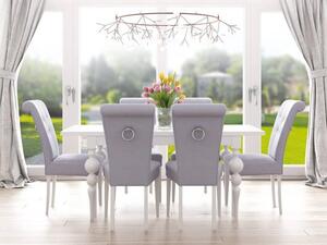 Kuchyňská linka Jídelní set Fresco stůl (140 (1x40)x80 cm) dýha 6 židlí S65, Jídelní set Fresco stůl (140 (1x40)x80 cm) dýha 6 židlí S65