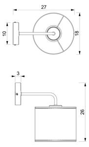 Nástěnná lampa LOFT SHADE 1xE27/60W/230V černá