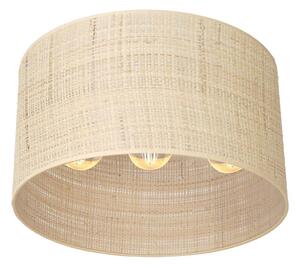 Lustr přisazený RATTAN 3xE27/60W/230V ratan