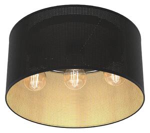 Lustr přisazený LOFT SHADE 3xE27/60W/230V černá/zlatá
