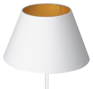 Stolní lampa ARDEN 1xE27/60W/230V pr. 30 cm bílá/zlatá
