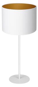 Stolní lampa ARDEN 1xE27/60W/230V pr. 25 cm bílá/zlatá