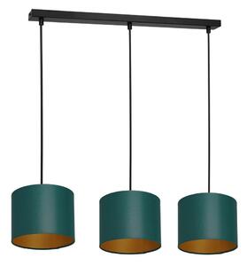 Lustr na lanku ARDEN 3xE27/60W/230V zelená/zlatá