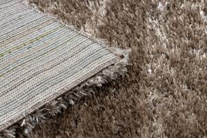 Makro Abra Kusový shaggy koberec FLUFFY Jednobarevný béžový Rozměr: 60x100 cm