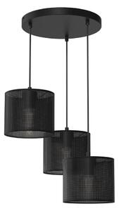 Lustr na lanku LOFT SHADE 3xE27/60W/230V černá