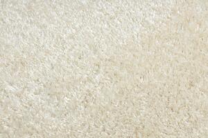 Makro Abra Kulatý shaggy koberec FLUFFY Jednobarevný krémový Rozměr: průměr 100 cm