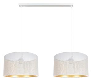 Lustr na lanku ALDO 2xE27/60W/230V bílá