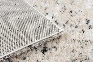 Makro Abra Kusový shaggy koberec FLUFFY 2372 krémový antracitový Rozměr: 140x190 cm