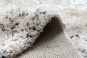 Makro Abra Kusový shaggy koberec FLUFFY 2372 krémový antracitový Rozměr: 140x190 cm