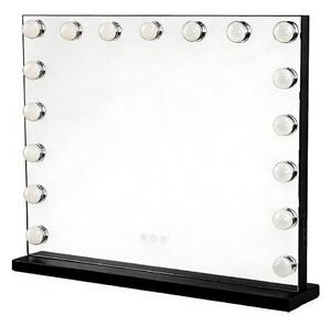 Brilagi - LED Stmívatelné make-up zrcadlo HOLLYWOOD LED/15W/230V 60x50 cm černá
