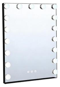 Brilagi - LED Stmívatelné make-up zrcadlo HOLLYWOOD LED/15W/230V 55x70 cm černá