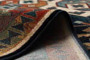 Kusový koberec vlněný Dywilan Omega Rohan Jasny Rubin Červený Zelený Rozměr: 170x235 cm