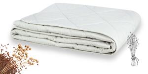 COMCO Přikrývka LILEN QUILT, 140x200 cm s lněným rounem
