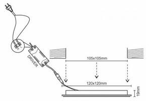 LED Stmívatelné podhledové svítidlo LED/6W/230V 3000-6500K Wi-Fi Tuya