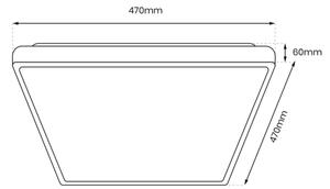 LED Stropní svítidlo FABIO LED/35W/230V černá
