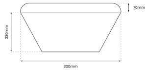LED Koupelnové stropní svítidlo NEMO LED/17W/230V IP44 zlatá