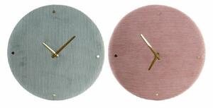 Nástěnné hodiny DKD Home Decor Zelená Růžový 40,5 x 5,5 x 40,5 cm (2 kusů)