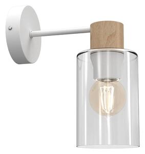 Nástěnná lampa MADERA 1xE27/60W/230V bílá/dřevo
