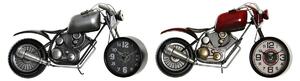 Stolni sat DKD Home Decor Anglie 44 x 13,5 x 23 cm Červený Šedý Motorka Železo Vintage (2 kusů)