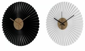 Nástěnné hodiny DKD Home Decor Bílý Černý Bílá/černá Železo Plastické Moderní/jazz 30 x 4 x 30 cm (2 kusů)