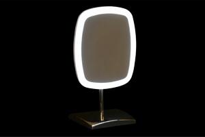 Zvětšovací LED Zrcátko DKD Home Decor 17 x 13 x 30,5 cm Stříbřitý Kov