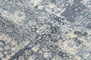 Makro Abra Vlněný kusový koberec NAIN 7591/50911 modrý / béžový Rozměr: 80x150 cm
