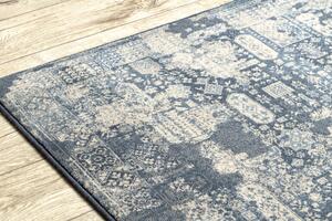 Makro Abra Vlněný kusový koberec NAIN 7591/50911 modrý / béžový Rozměr: 80x150 cm
