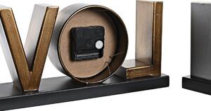 Stolni sat DKD Home Decor Love Měd 39 x 8 x 15 cm Stříbřitý Železo Loft (2 kusů)