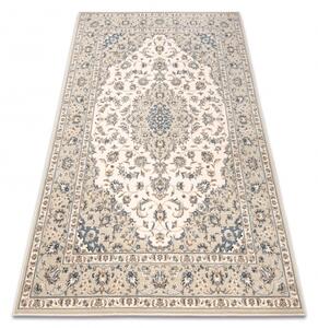 Makro Abra Vlněný kusový koberec NAIN 7335/50935 Klasický béžový / modrý Rozměr: 80x150 cm