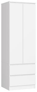 Ak furniture Šatní skříň Star 60 cm bílá
