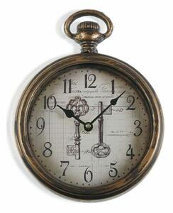 Nástěnné hodiny Versa Keys Kov (28 x 5 x 22 cm)