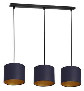 Lustr na lanku ARDEN 3xE27/60W/230V fialová/zlatá