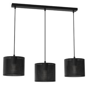 Lustr na lanku LOFT SHADE 3xE27/60W/230V černá