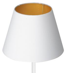 Stolní lampa ARDEN 1xE27/60W/230V pr. 20 cm bílá/zlatá