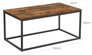 Vasagle Konferenční stolek do obývacího pokoje s ocelovým rámem